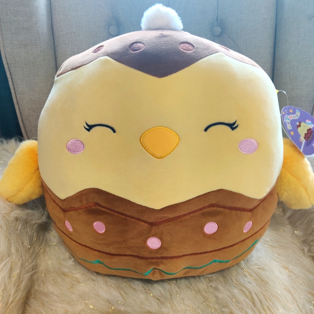 Aimee Squishmallow 16" Easter Chick Nwt Chocolate Egg Plush Stuffed Animal Toy